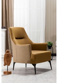 Resim Modalife Linen Berjer Salon&Oturma Odası Kanepe Sarı 
