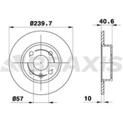 Resim BRAXIS ARKA FREN DISK AYNASI CORSA C 1.4 1.8 03 CORSA C 1.4 1.8 0003 TIGRA TWINTOP 1.8 04 