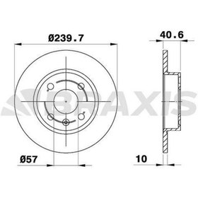 Resim BRAXIS ARKA FREN DISK AYNASI CORSA C 1.4 1.8 03 CORSA C 1.4 1.8 0003 TIGRA TWINTOP 1.8 04 