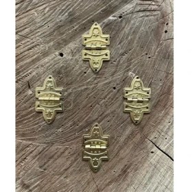 Resim Beşel Yonca Mini Menteşe Tavla ve Kutu Menteşesi Sarı Renk 100 Adet 