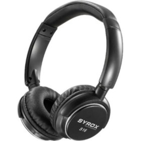 Resim Syrox Siyah Bluetoothlu Kulaküstü Kulaklık S16 