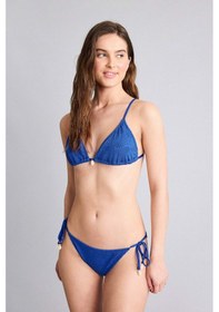 Resim Defacto Regular Fıt Nakışlı Brode Bikini Alt B6895ax26smbe114 Mavi-be114 