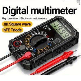 Resim Willowhaven Kırmızı Dijital Multimetre Yüksek Hassasiyet Gerilim Akım Direnç Frekans Ölçer 
