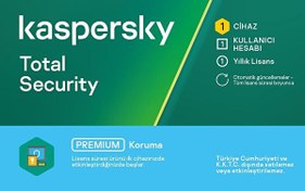 Resim ESD- Total Security 1 Kullanıcı 1 Yıl Kaspersky