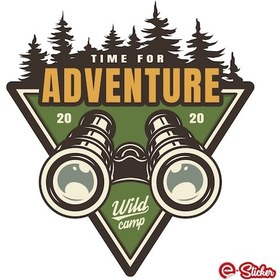 Resim Adventure Camping Dürbün Av Hunting Sticker Off Road 