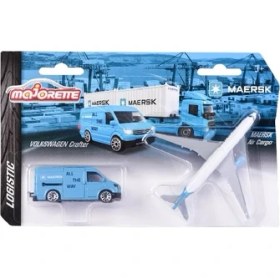 Resim Majorette Maersk Transport Araçlar Volkswagen Crafter & Air Cargo 