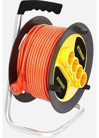 Resim Seyyar Makaralı Uzatma Kablosu 3 x 1.5 MM 50 M 