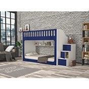 Resim İnci Seyyar Merdivenli İkili Ranza Lb M1 