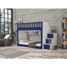 Resim İnci Seyyar Merdivenli İkili Ranza Lb M1 