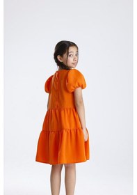 Resim Miababy Basic Düz Elbise Oranj 