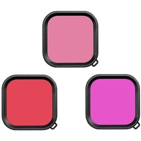 Resim Gopro Hero 8 Uyumlu Su Altı Dalış Filtresi Pembe 