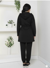 Resim CNG MODA Büyük Beden Modal Kumaş Premium Kalite Beli Tünelli Trend Eşofman Takımı 