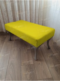 Resim aldagelsin Ayak Ucu Kapı Önü Antre Düz Bench Puf Orta Sehpa Gümüş Ayak 110 cm 