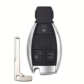 Resim Mercedes Benz Anahtar Kabuk Değiştirme - 3 Düğme BGA NEC ABS Malzeme Araba Uzaktan Kumanda Anahtarı Kabuk Kılıf W203 W204 W205 W210 W211 W212 W221 W222 Modelleri 