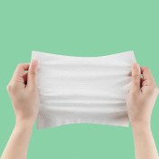 Resim Gateesat 50 Adet Çok Amaçlı Seyahat Ve Makyaj Temizleme Havlusu Beyaz 5.91x7.87inç 