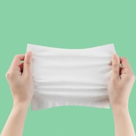 Resim Gateesat 50 Adet Çok Amaçlı Seyahat Ve Makyaj Temizleme Havlusu Beyaz 5.91x7.87inç 