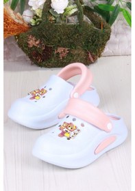 Resim Fort E468 Bella Mavi Pudra Eva Malzeme Sabo Doktor Medikal Aşçı Günlük Burnu Kapalı Terlik Mavi 