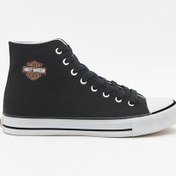 Resim Harley Davidson 023m100382 Pittsburgh Plain Black Erkek Sneaker 