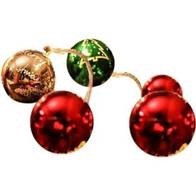 Resim Agoodshop Led Noel Işıkları Tel Led Noel Işık Dize Elektroliz Top Yıldız Kardan Adam Dekoratif Renkli Iş Renkli 