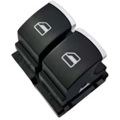 Resim OtoSerkan Volkswagen Caddy,Golf 5,Passat B6,CC,Amarok, 2 li Cam Açma Kapama Anahtarı Kromlu 5K3959857 