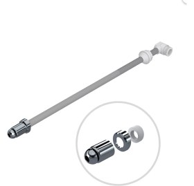 Resim Klozet Taharet Çubuğu Krom Uçlu 34 cm Taharet Çubuğu Klozet Taharet Çubuğu De 