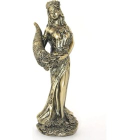 Resim HERŞEYBURDAMODA Polyester Bereket Tanrıcası Fortuna Figürü ALK2830 