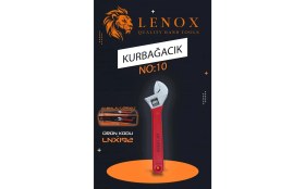 Resim Lenox Tools 10 Inç 250 mm Ayarlanabilir Kurbağacık Anahtar Ağır Hizmet Ingiliz Anahtarı Geniş Ağız 