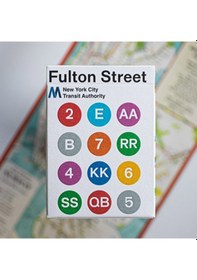 Resim Bicycle Fulton Street Mta White Edition Premium Oyun Kağıdı İskambil Kartları Destesi 