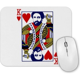 Resim Baskı Dükkanı Kalp Kralı Papaz Mouse Pad 