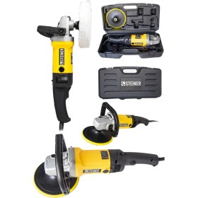 Resim Steiner 2800 Watt Profesyonel 6 Kademe Devir Ayarlı Metal Dişli Şanzıman Pasta Cila Polisaj Makinesi Sarı 