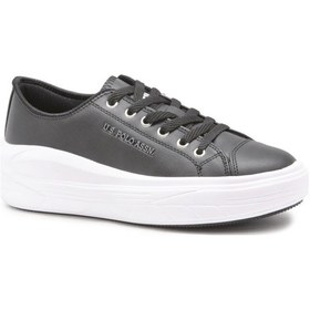 Resim U.s. Polo Assn. 24k Cleme Siyah Bayan Ayakkabı Bayan Spor Siyah 