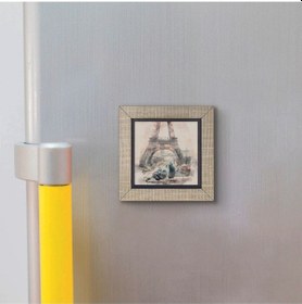 Resim Eyfel Kulesi Baskılı Mdf Magnet 7x7 93 