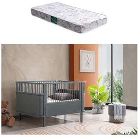 Resim Mdf Beşik Trend Büyüyen Beşik - Pembe 1 Adet Comfort Yatak 90x130 Çok Renkli 