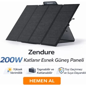 Resim Sed Zendure 200W Katlanır Esnek Güneş Paneli 