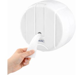 Resim Palex Mini Pratik İçten Çekmeli Tuvalet Kağıdı Dispenseri Beyaz - 3442-0 