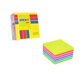 Resim Stıckn 76x76 Neon 7 Mix Renk Yapışkanlı Küp Blok Notluk 400 