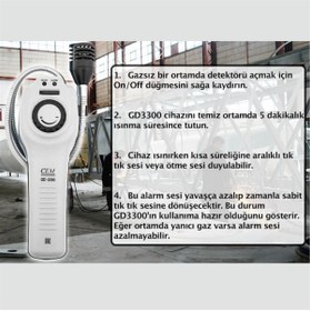 Resim Cem Gd-3300 Gaz Kaçak Dedektörü 