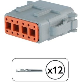 Resim Dtm06-12s Erkek Konnektör 12 Pin Kablosuz 