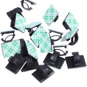 Resim Xiyyadms 20 Adet Yapışkan Kablolu Sabitleyici, Kabloları Sıkıştırma Ve Düzenleme Aleti, Masaüstü Teli Saklama Bağlantı Kayışı 