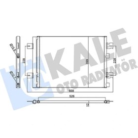 Resim Klima Kondenseri Duster 2010sandero 2008logan 20101.2 165-1.4-1.6-1.5dcı 513x396x12 921007794r 8200741257 