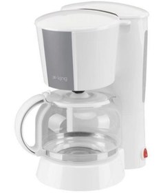 Resim King Kıng Coffe Tıme P-316 Beyaz Filtre Kahve Makinesi 