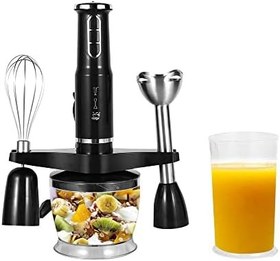 Resim kajilai 4'ü 1 Arada Çok Fonksiyonlu Daldırma El Blenderi 3 vitesli El Tipi Çubuk Blender 600W Karıştırma Beheri ile Düşük Gürültü/Doğrama Kasesi/Yumurta Çırpma Makinesi/Bebek Maması Smoothies So 