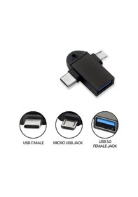 Resim Alfais 4965 Micro Usb Type-C Otg Dönüştürücü Çevirici Adaptör 496 