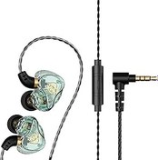 Resim Auleset TM02 Kablolu Kulaklık Kulak İçi Stereo Net Gürültü Azaltıcı Kulaklık iPhone ve Android ile Uyumlu, PC Oyun, MP3 - Camgöbeği 