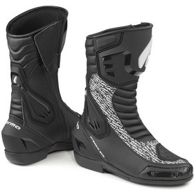 Resim Forma Freccia Evo Korumalı Motosiklet Botu Siyah Beyaz 