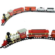 Resim Sunman Sesli ve Işıklı Klasik Tren Seti - 22 Parça 