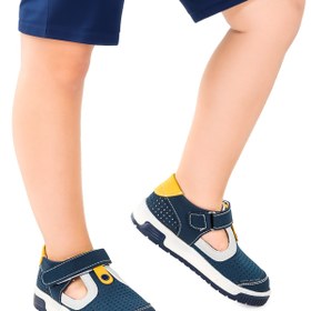Resim Kiko Kids Ranger Erkek Çocuk Günlük Ayakkabı Petrol - Sarı 