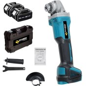 Resim Sturdy Power Tools Japon Tech Professionel Brushless Bakır Sargı 58VOLT 8 Amper Çift Akülü Taşlama Makinası Qz-S 