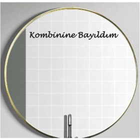 Resim Eyba Sticker Ayna Dekorasyon Sticker- Kombinine Bayıldım 40CMX4CM 