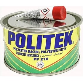 Resim Politek Polyester Çelik Macun 500 Gr. Sarı Renkli 